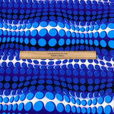 3 Metre Viscose Jersey - 55" - Blue Bubble (Black Friday Print Deals)