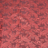 Two Tone Jacquard Fabric 55" (Black & Maroon)