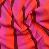 3 Metre Luxurious Printed Soft Viscose Jersey - 55" (Pink Stripes)