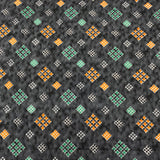 3 Metres Luxury 100% Cotton - 36" Wide - (Black, Green & Orange)