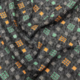 3 Metres Luxury 100% Cotton - 36" Wide - (Black, Green & Orange)