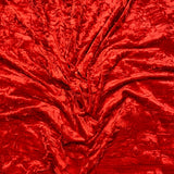 3 Metres Crushed Spandex Velvet 55" Wide (Red)