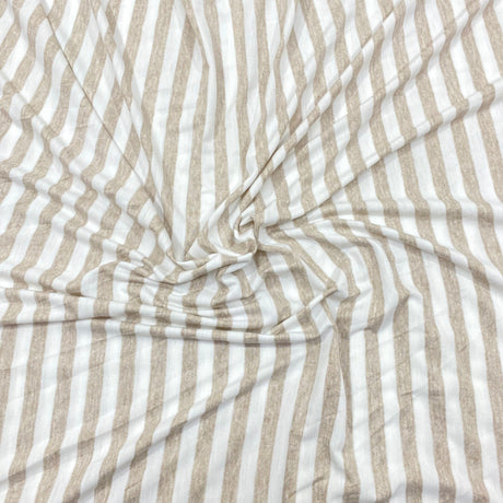 3 Metre Viscose Jersey - 55" - (Brown & White)