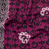 2.9 Metres Premium Quality 100% Cotton Batik - 45" Wide -  (Purple)