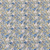 Per Metre Luxury Dressmaking 100% Cotton Lawn- 60" (Blue Rose)