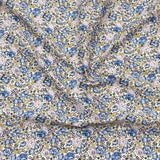 Per Metre Luxury Dressmaking 100% Cotton Lawn- 60" (Blue Rose)