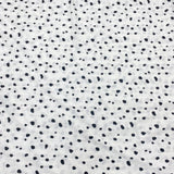 3 Metre Super Soft Viscose Jersey - 55" - (White Polka)