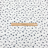 3 Metre Super Soft Viscose Jersey - 55" - (White Polka)