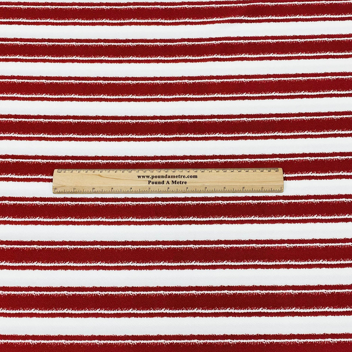 3 Metre Super Soft Viscose Jersey - 55" - (Red & White)