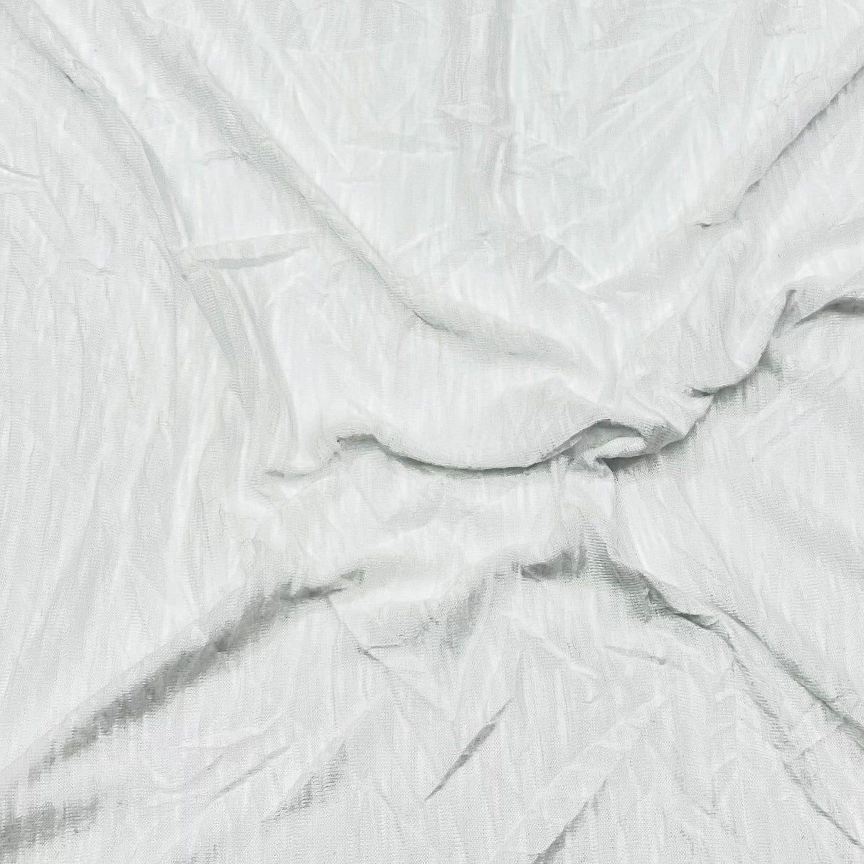 3 Metre Luxurious Soft Crinkle Jersey - 55" Wide (White)