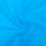 3 Metres Luxury Plain Chiffon- 55" Wide - (Blue)