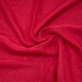 3 Metres Luxury Plain Chiffon- 55" Wide - (Dark Red)