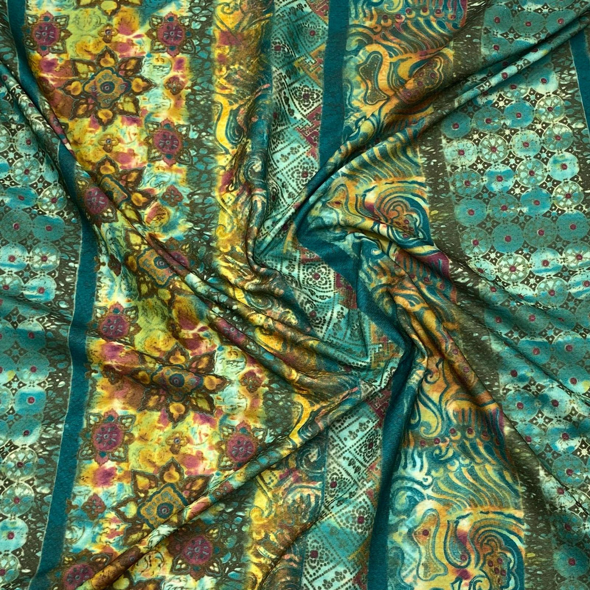 3 Metre Luxurious Printed Soft Viscose Jersey - 55" (Forrest)