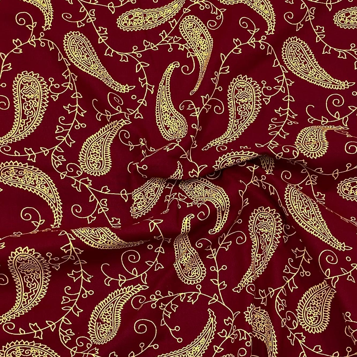 3 Metres Luxury 100% Cotton - 36" Wide - (Wine)