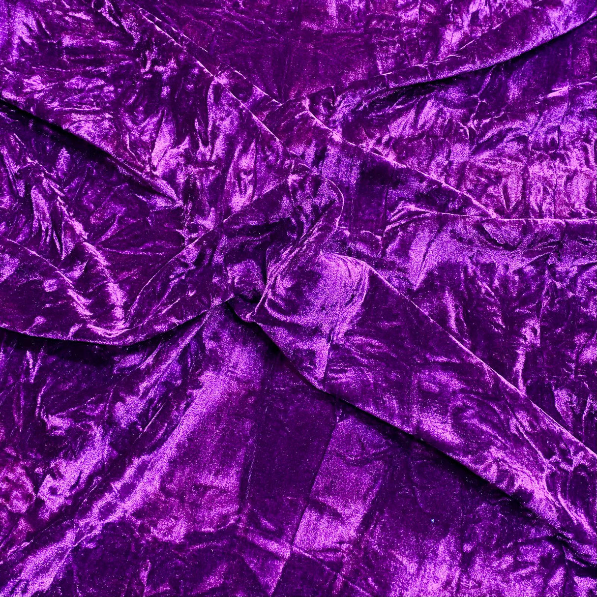 3 Metres Crushed Spandex Velvet 55" Wide (Purple)