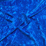 3 Metres Crushed Spandex Velvet 55" Wide (Blue)