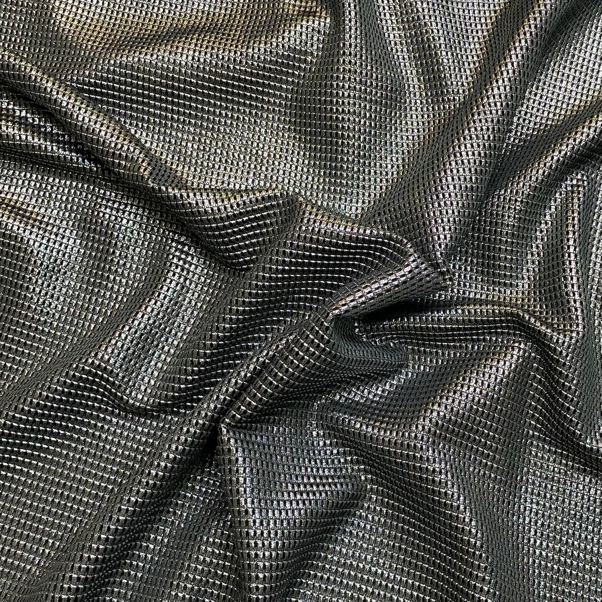 3 Metre Luxury Soft Sparkle Jersey - 55” Wide (Black)