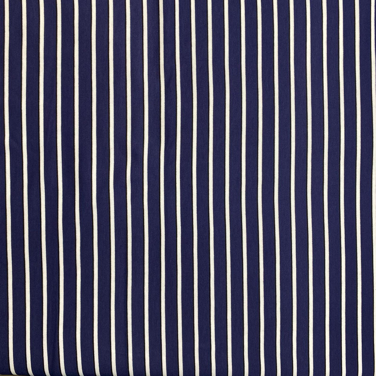 3 Metre Luxurious Soft Stripped Viscose Jersey - 55" (Navy & White)