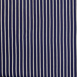 3 Metre Luxurious Soft Stripped Viscose Jersey - 55" (Navy & White)