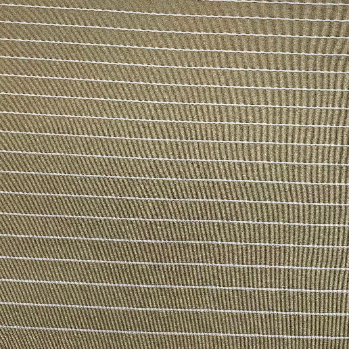 3 Metres Striped Ribbed Jersey 55” Wide - (Khaki)