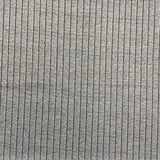 3 Metres Striped Ribbed Jersey 55” Wide - (Grey & Black)