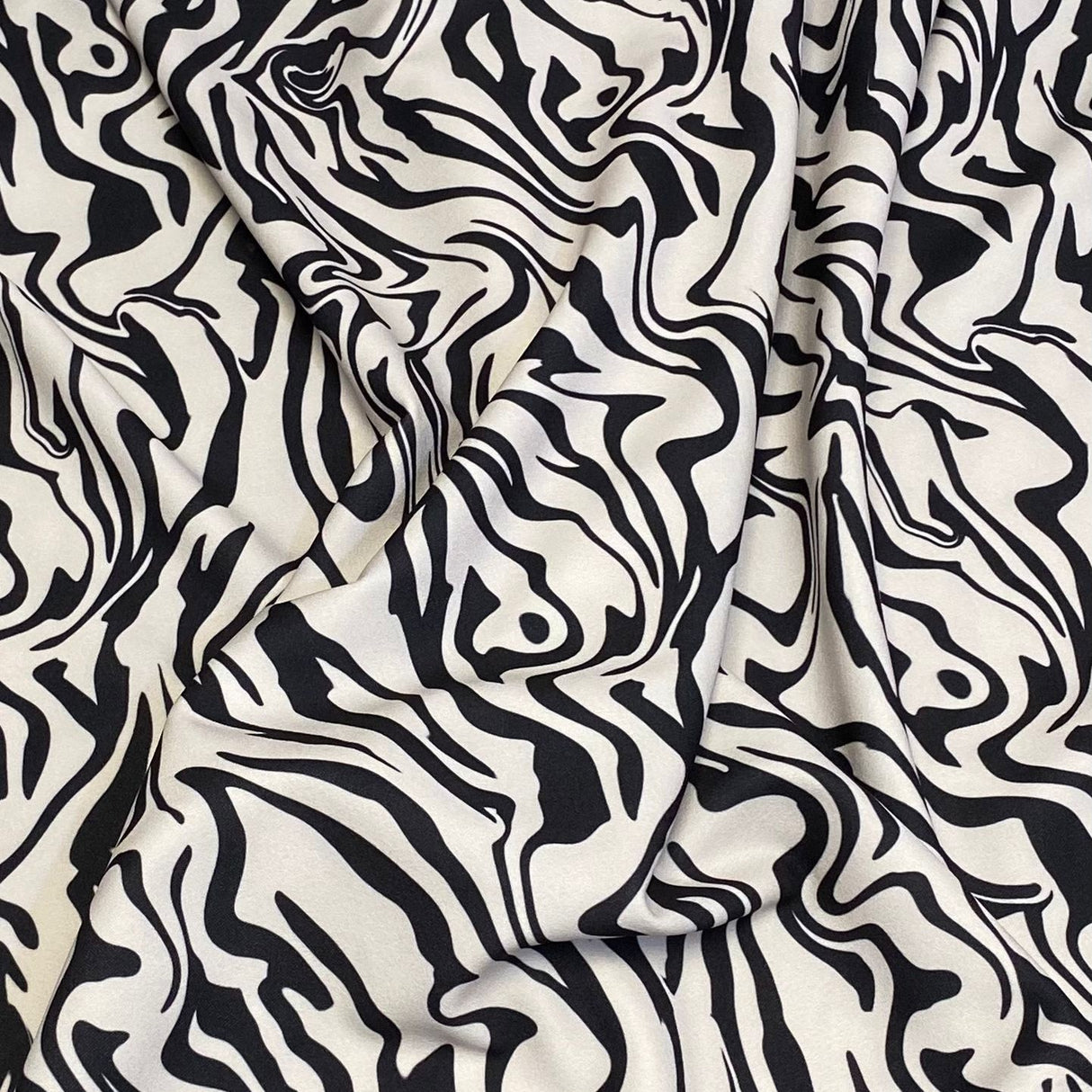 3 Metres Fashion Scuba Jersey - 55" Wide (Zebra)