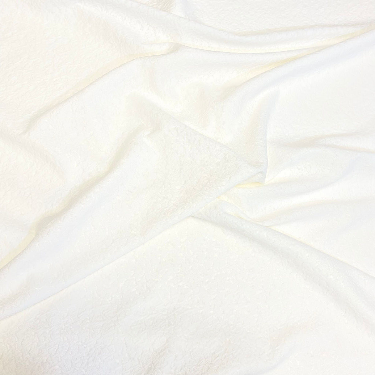 3 Metre Luxurious Jaquard Soft Viscose Jersey - 55" (White)