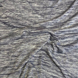 3 Metre Luxurious Marble Effect Soft Viscose Jersey - 55" (Navy)