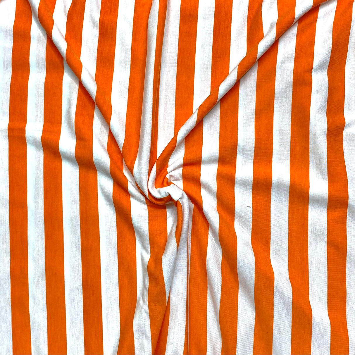 3 Metre Luxurious Printed Soft Jersey - 55" (Orange & White)