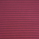 3 Metres Printed Ribbed Jersey 55” Wide - (Maroon & Black)