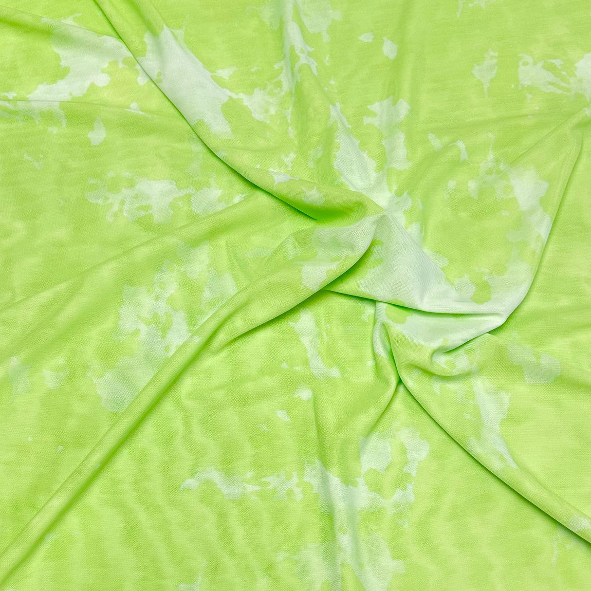 3 Metres Soft Printed Mesh Jersey   55" Wide (Lime)