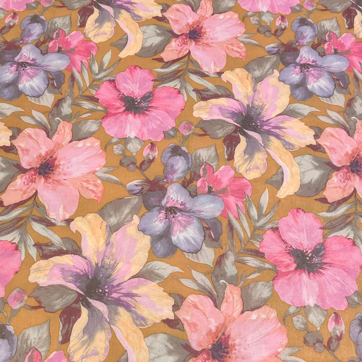 3 Metres Luxurious Jersey 55” Wide - (Floral)