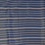 3 Metres Soft Micro-Fibre Fabric- 55" Wide (Navy Stripes)