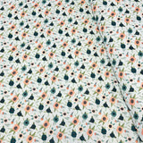 Per Metre Luxury Printed Quilting Cotton - (Sky Floral)