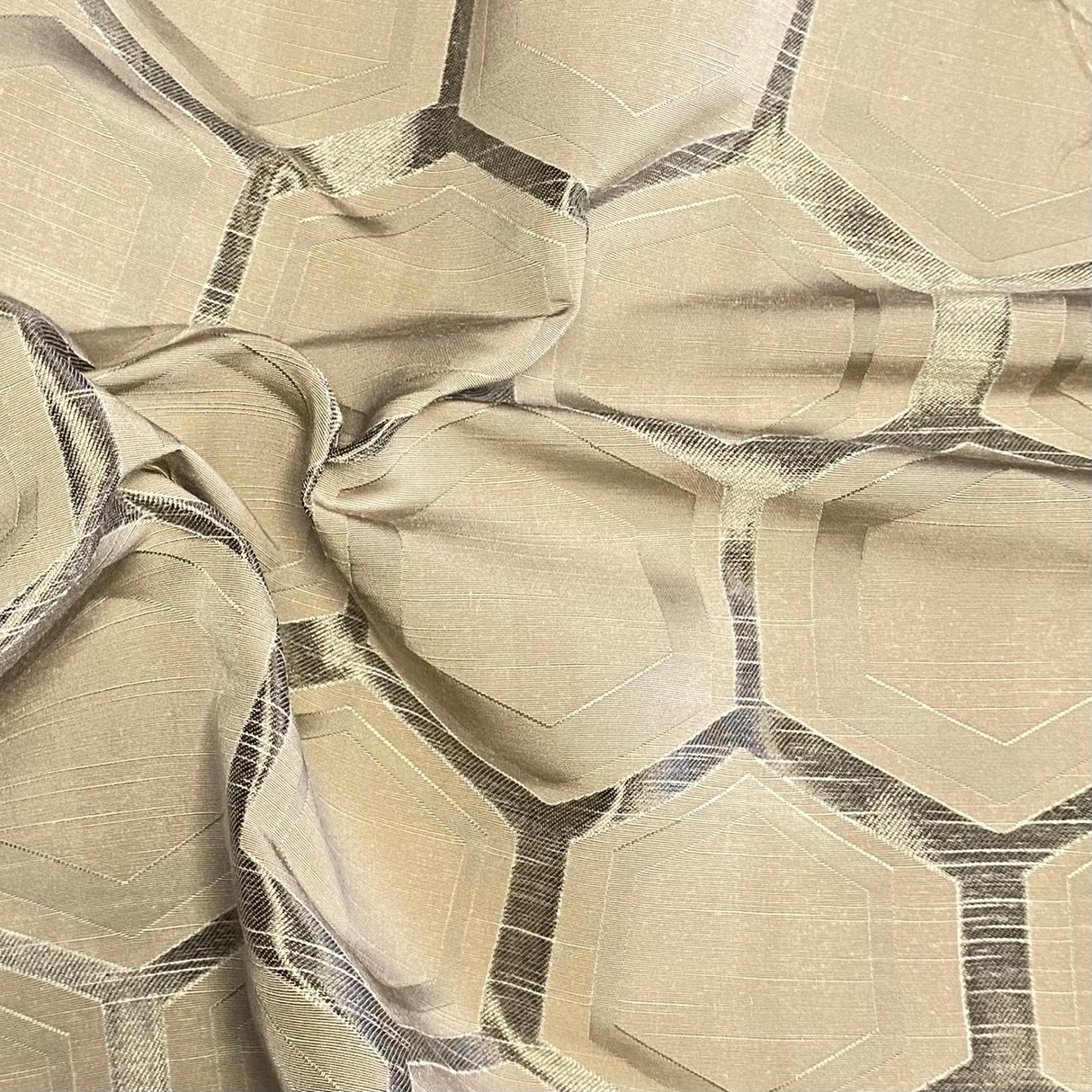 Premium Furnishing Fabric- 55" Wide  (Hexagon)