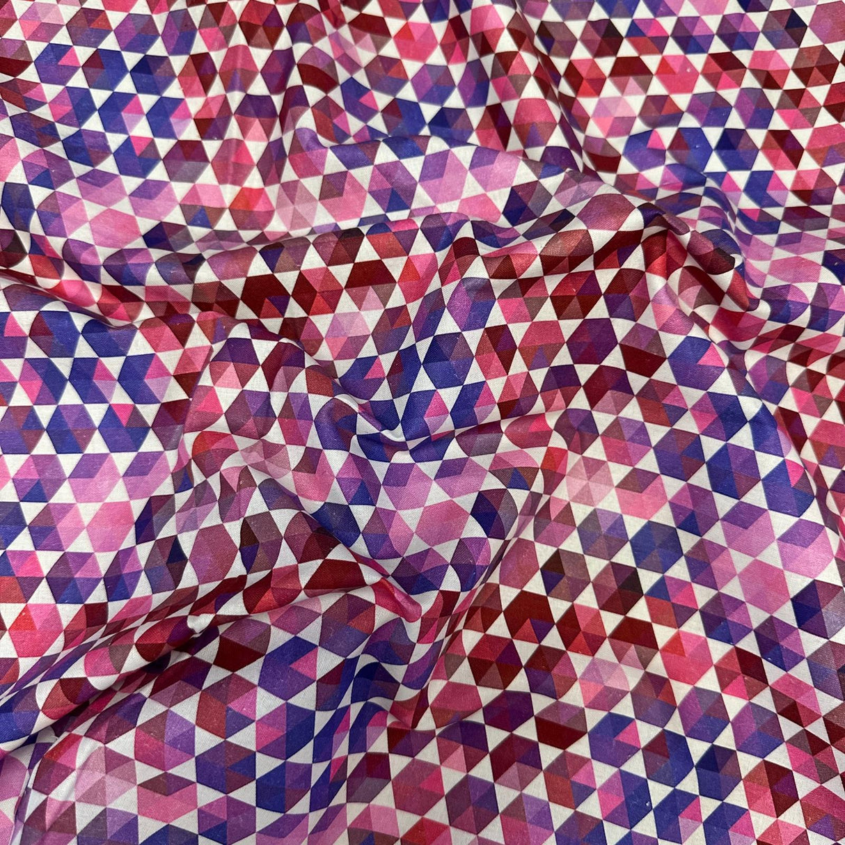 Per Metre Luxury Printed Quilting Cotton- (Hexagon)