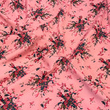 5 Metres Luxury 100% Cotton - 36" Wide - (Pink Splash)