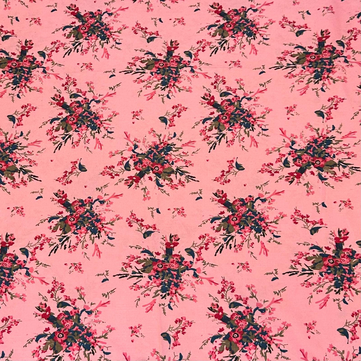 5 Metres Luxury 100% Cotton - 36" Wide - (Pink Splash)