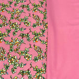 6 Metres, Premium Quality, Printed Dressmaking Viscose Bundle - 55" Wide (Pink)