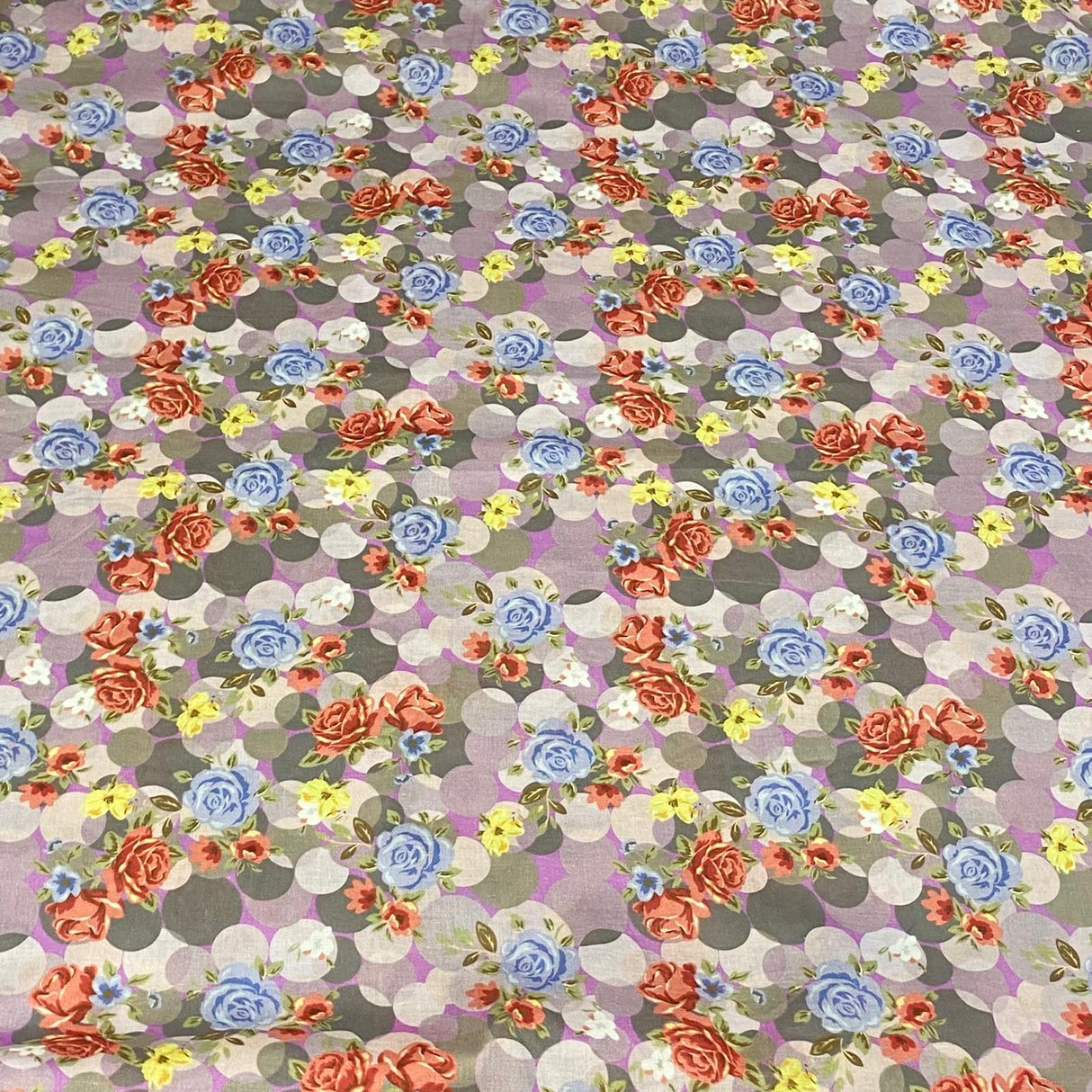 Luxury Dressmaking 100% Digital Printed Cotton Lawn- 55" (Garden)