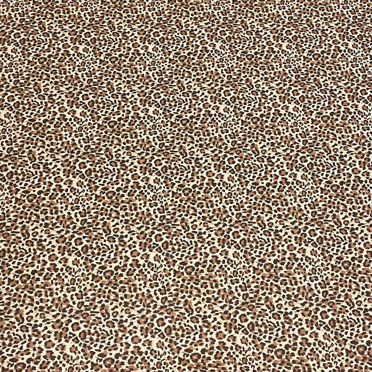 3 Metres Super Soft Printed Poplin Cotton - 63" Wide (Cheetah)