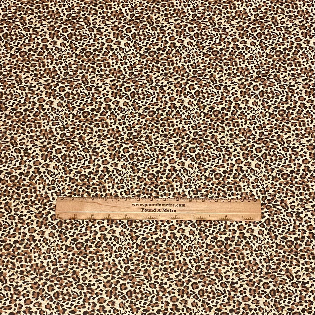 3 Metres Super Soft Printed Poplin Cotton - 63" Wide (Cheetah)