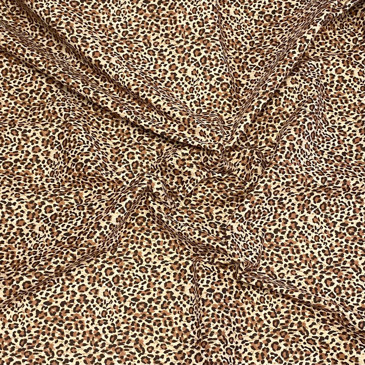 3 Metres Super Soft Printed Poplin Cotton - 63" Wide (Cheetah)