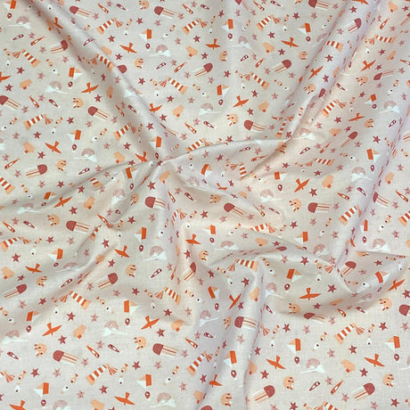 3 Metres Super Soft Printed Poplin Cotton - 63" Wide (Party)