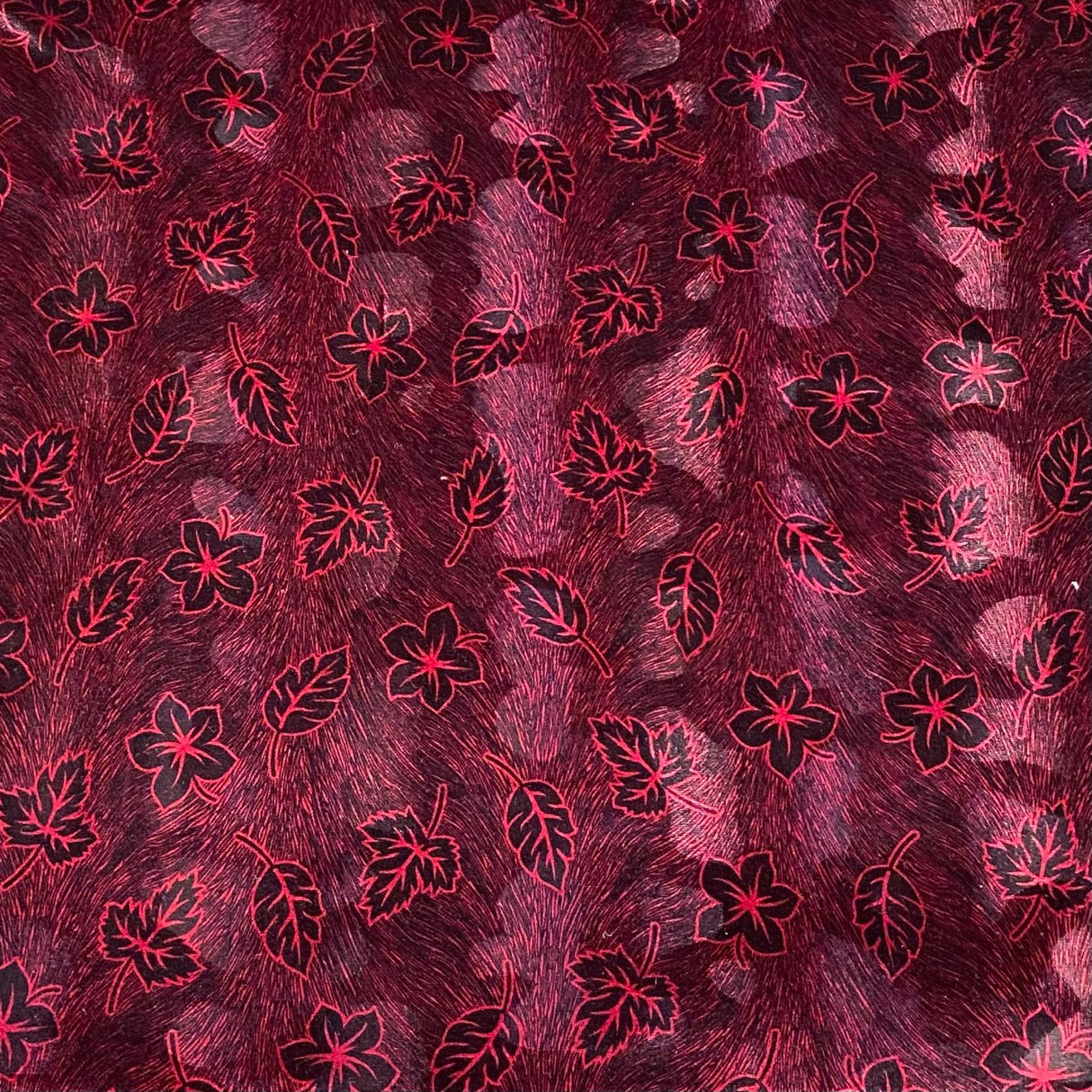 3 Metres Premium Printed Spandex Velvet 55" Wide (Pink Floral)