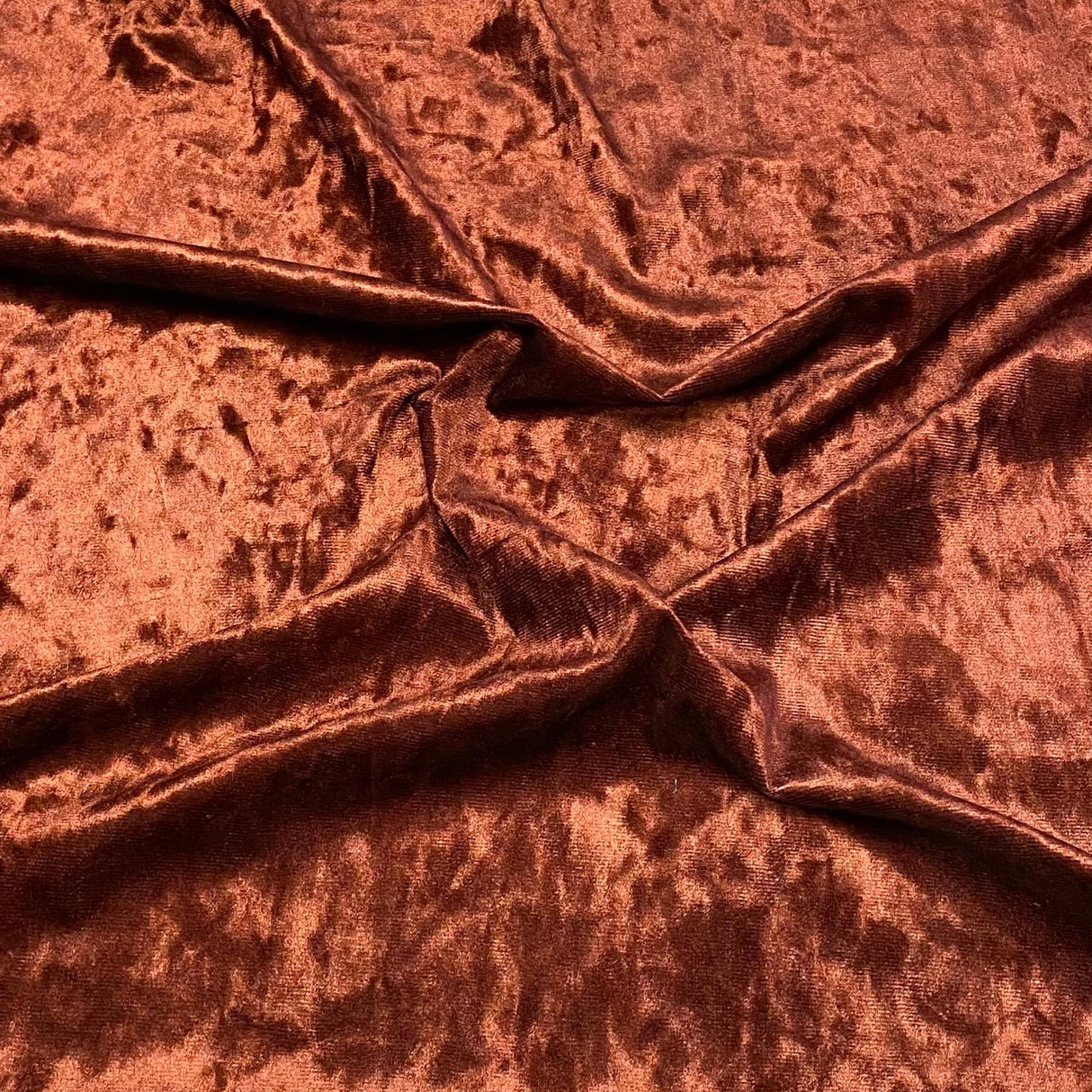 3 Metres Crushed Soft Velvet 55" Wide (Brown)