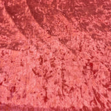 3 Metres Crushed Soft Velvet 55" Wide (Salmon)