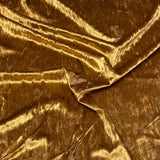 3 Metres Crushed Soft Velvet 55" Wide (Golden)