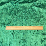 3 Metres Crushed Soft Velvet 55" Wide (Green)