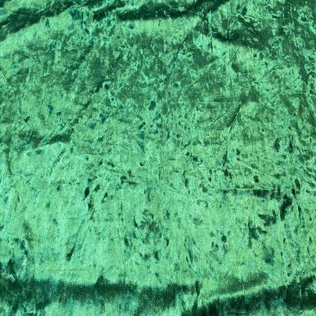 3 Metres Crushed Soft Velvet 55" Wide (Green)